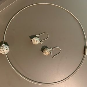 Custom made Croatian silver jewelry set